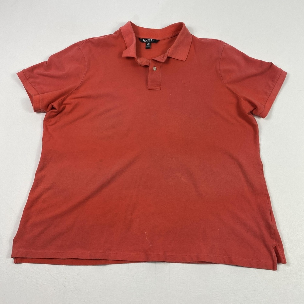 Lauren Ralph Lauren Polo Shirt Mens 2XL Classic Fit Embroidered RL Red